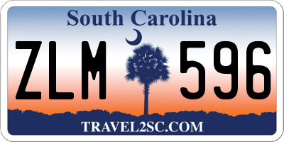 SC license plate ZLM596