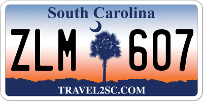 SC license plate ZLM607