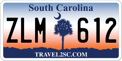 SC license plate ZLM612