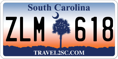 SC license plate ZLM618