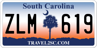 SC license plate ZLM619
