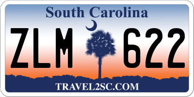 SC license plate ZLM622