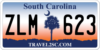 SC license plate ZLM623
