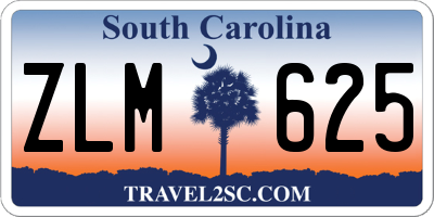 SC license plate ZLM625