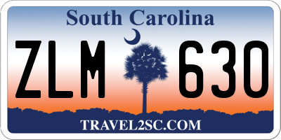 SC license plate ZLM630