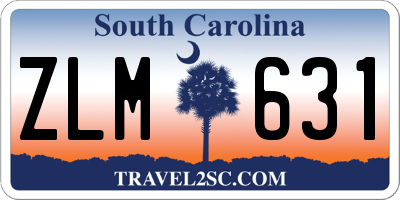 SC license plate ZLM631