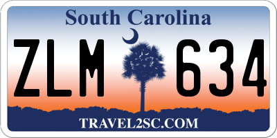 SC license plate ZLM634