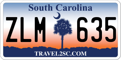 SC license plate ZLM635