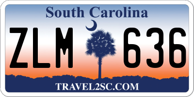 SC license plate ZLM636