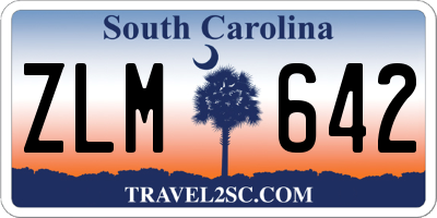 SC license plate ZLM642