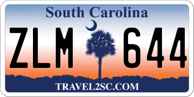 SC license plate ZLM644