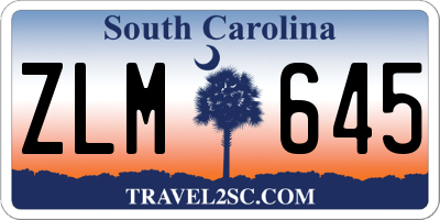 SC license plate ZLM645