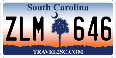 SC license plate ZLM646