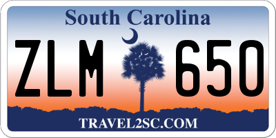 SC license plate ZLM650