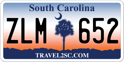 SC license plate ZLM652
