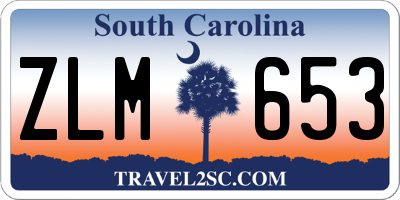 SC license plate ZLM653