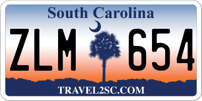 SC license plate ZLM654