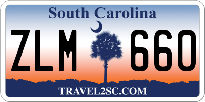 SC license plate ZLM660