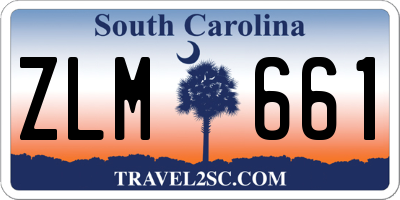 SC license plate ZLM661