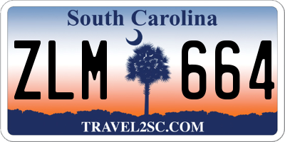 SC license plate ZLM664