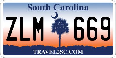 SC license plate ZLM669