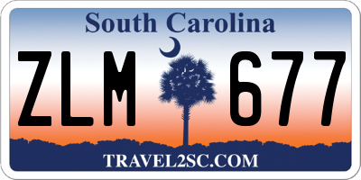 SC license plate ZLM677