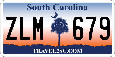 SC license plate ZLM679