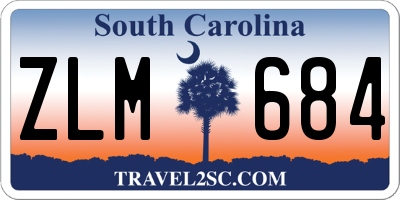 SC license plate ZLM684