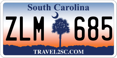 SC license plate ZLM685