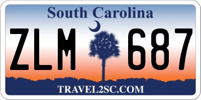 SC license plate ZLM687