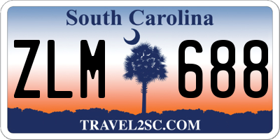 SC license plate ZLM688