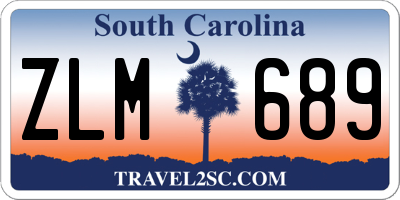 SC license plate ZLM689