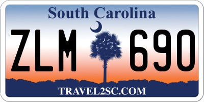 SC license plate ZLM690