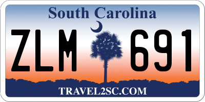 SC license plate ZLM691