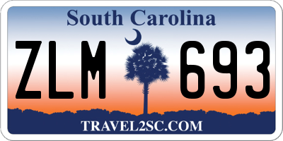 SC license plate ZLM693