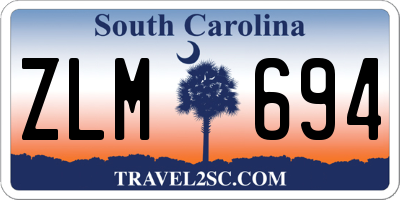 SC license plate ZLM694