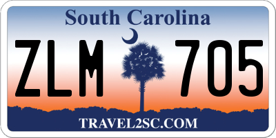 SC license plate ZLM705