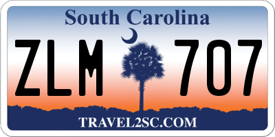 SC license plate ZLM707