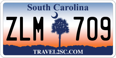 SC license plate ZLM709