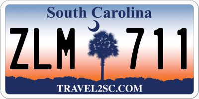 SC license plate ZLM711