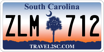 SC license plate ZLM712