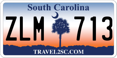SC license plate ZLM713
