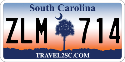 SC license plate ZLM714
