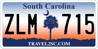SC license plate ZLM715