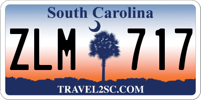 SC license plate ZLM717