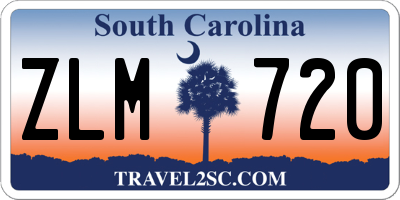 SC license plate ZLM720