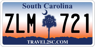 SC license plate ZLM721