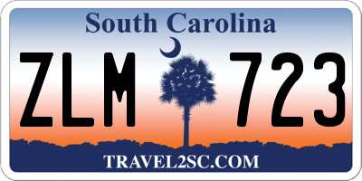 SC license plate ZLM723