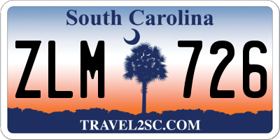 SC license plate ZLM726