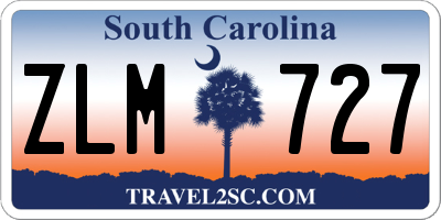 SC license plate ZLM727